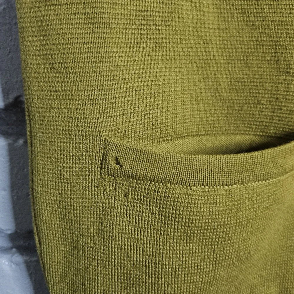 Smiths Womens‎ Vest Medium Wool Green Made In Italy